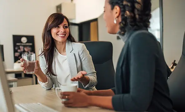 Business office staff happy 3