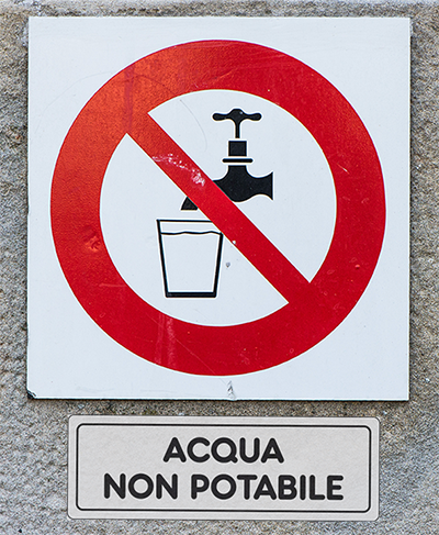 sorgenti d'acqua non controllate