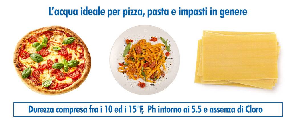 Acqua per preparare pizza pasta impasti