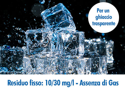acqua ideale per ghiaccio trasparente