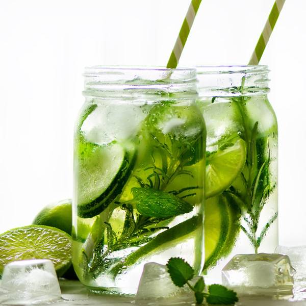 acqua aromatica limone menta cetriolo