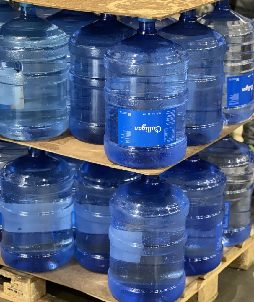 boccioni acqua pallettizzazione