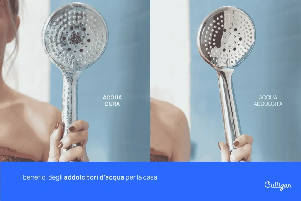 acqua addolcita risultati prima dopo