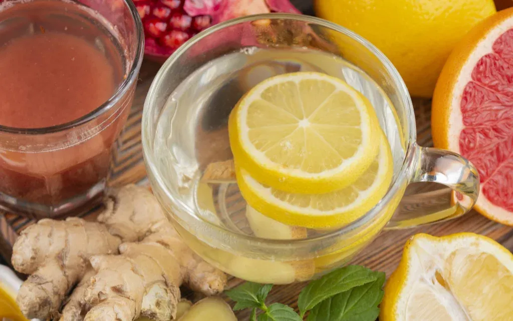 Acqua detox con pompelmo, ananas e zenzero